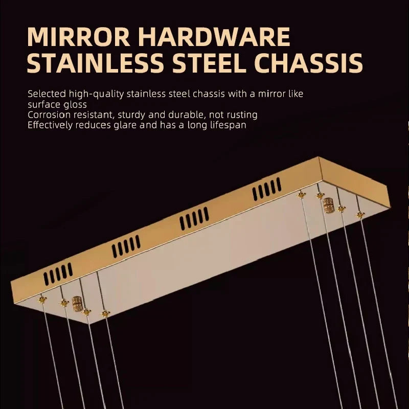 Crystal Chandelier Pendant Lamp Hanging Light for Living Room