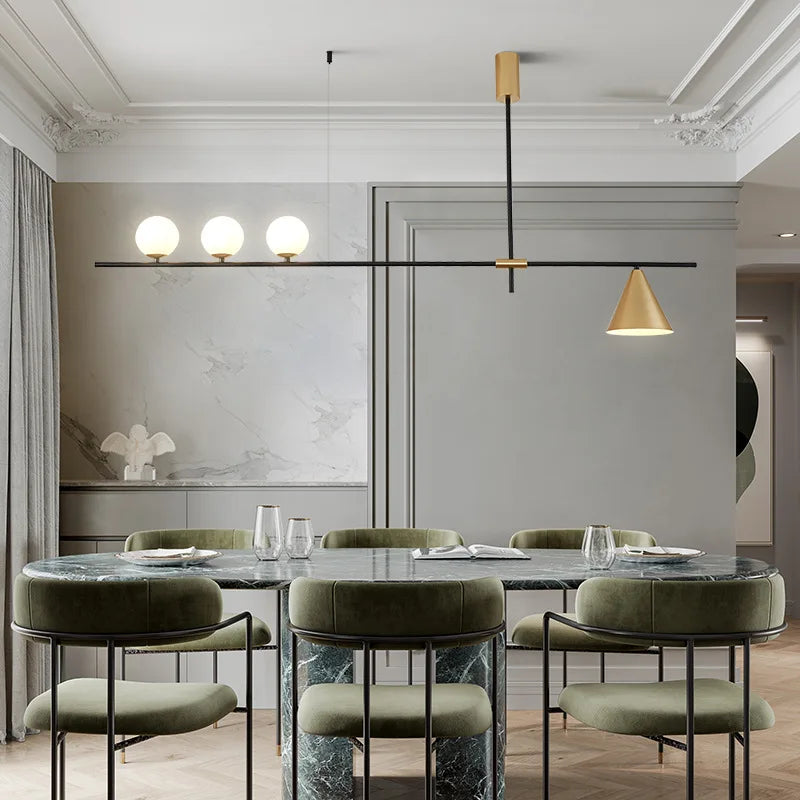 Glass Magic Bean Pendant Light for Modern Living Room Bedroom Kitchen Decor