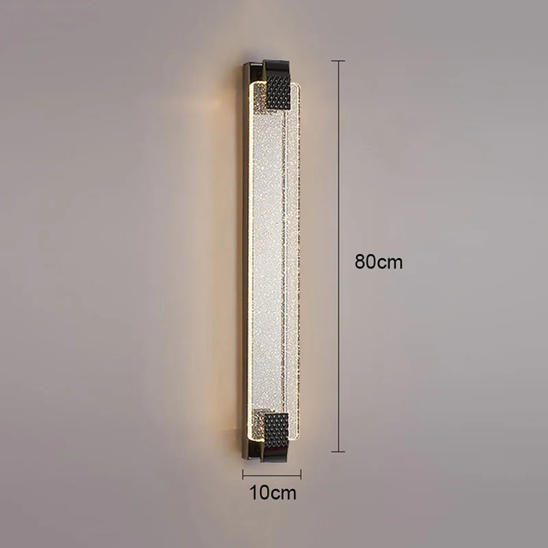 Modern Gold Black LED Wall Lamp for Bedroom Living Room Decoration