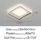 LED Ceiling Lights White Black Infinite Dimming Home Lighting Fixtures