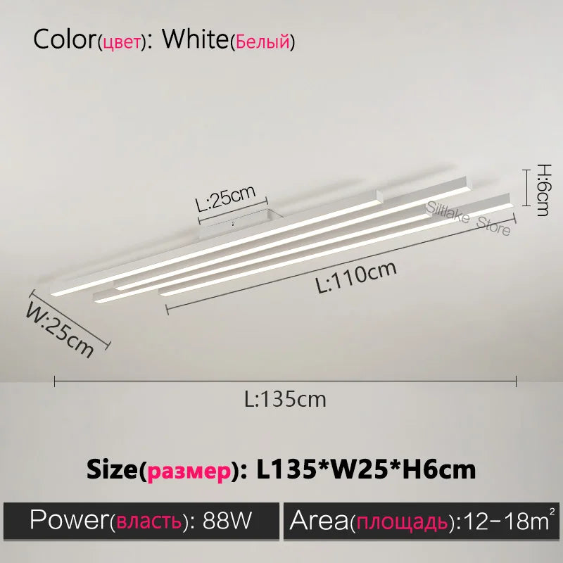 Black Nordic Chandelier LED Light Minimalist Designer Style Bar Living Room