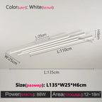 Modern Black Nordic Chandelier LED Light for Living Room by Afralia™