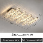 Crystal Luxury Golden LED Ceiling Chandelier