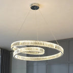 Crystal LED Pendant Lights: Modern Luxury Chandelier for Living and Dining Rooms