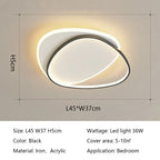 LED Ceiling Lights: Modern Round Lamps for Bedroom, Living Room, Study - Indoor Lighting Fixtures