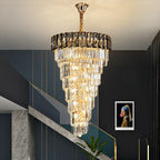 Amber Crystal Chandelier for Luxurious Living Spaces