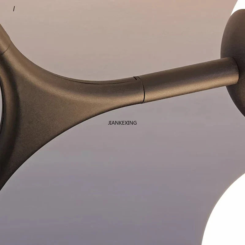 Glass Ball Ceiling Chandelier: Modern Lighting Fixture for Living Room Bedroom Center Table