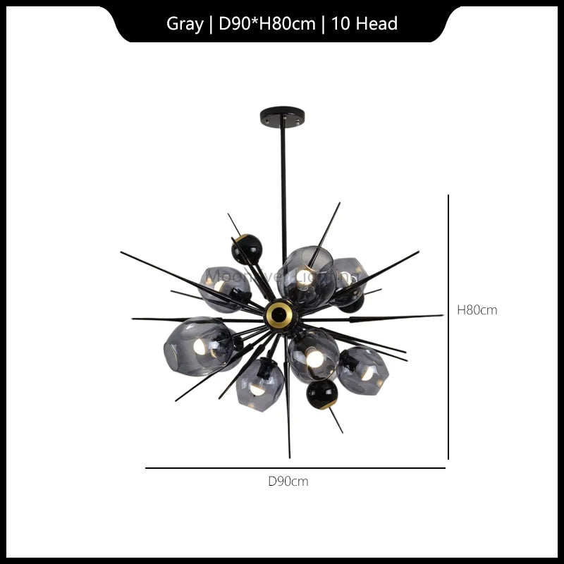 Magic Bean Hanging Ceiling Lamp | Special-Shaped Pendant Chandelier for Living Room