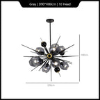 Magic Bean Hanging Ceiling Lamp | Special-Shaped Pendant Chandelier for Living Room