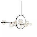 Bubble Glass Chandelier LED Dining Table Spherical Lighting