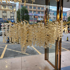 Crystal Pendant Chandelier: Elegant Lighting Fixture for Home, Dining Room, and Hotel