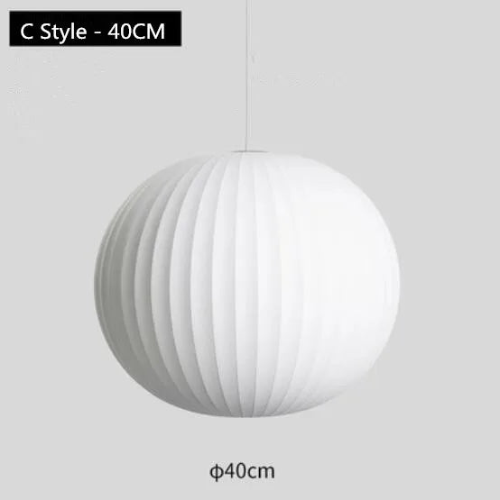 Silk Ball Pendant Lamp for Home, Shop, and Bar Decor