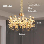 Butterfly Chandelier: Modern LED Dimmable Pendant Lamp Luxe Crystal Decor-Light 2024