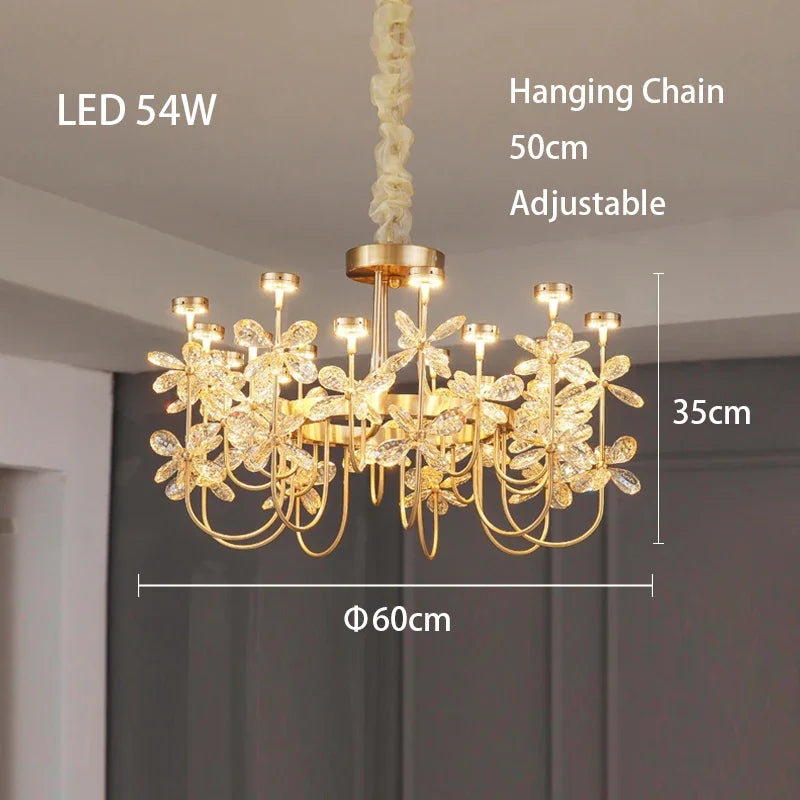 Butterfly Chandelier: Modern LED Dimmable Pendant Lamp Luxe Crystal Decor-Light 2024