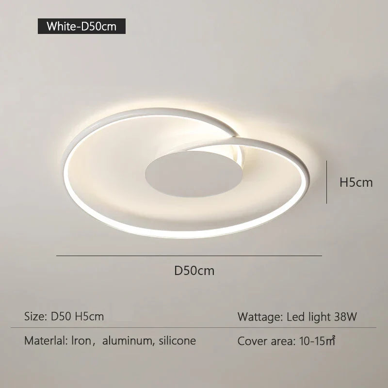 Modern LED Ceiling Lamp - Minimalist Design for Stylish Indoor Lighting