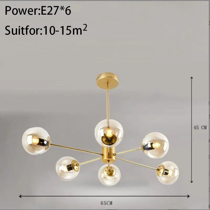 Nordic Magic Beans Chandelier for Living Room Bedroom Dining Study by Afralia™