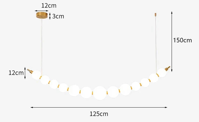 Modern LED Pendant Chandelier for Living and Dining Rooms