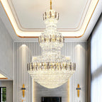 Light Luxury Crystal Chandelier: Postmodern Elegance for Hotels, Villas, and Duplexes