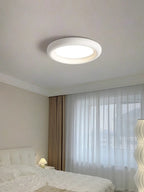 Cream LED Ceiling Lamp for Girl's Room - Modern Minimalist Master Bedroom Lighting