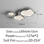 Modern White Round Ceiling Lighting with Remote Control Chandelier