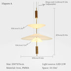 UFO LED Chandelier Pendant Light for Dining Living Room Bar - Modern Saucer Design