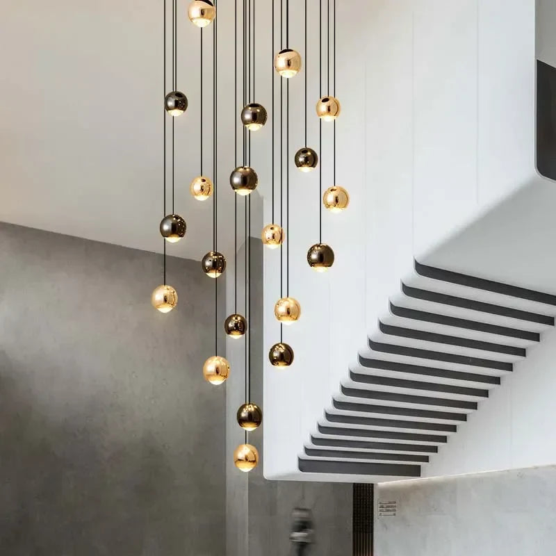 Gold Ball Crystal Chandelier | Modern Art Decor Lighting Fixture