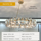 Crystal Chandelier: Luxury Nordic Post-modern Design for Living Room, Bedroom, Dining Room