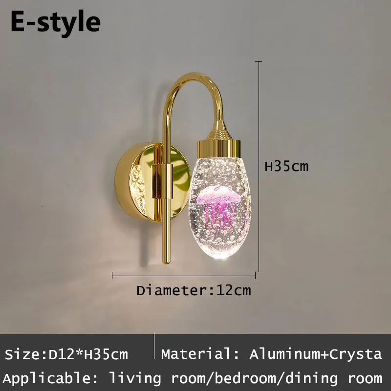 Crystal LED Wall Sconce for Elegant Home Décor