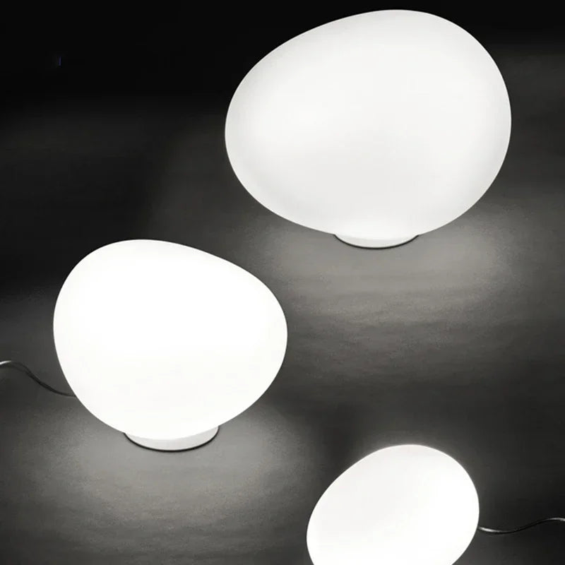 Glass Floor Lamp for Living Room Bedroom Study Desk Decor Light