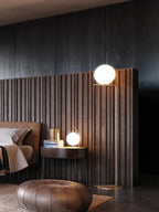 Glass Ball LED Chandelier Light Lamparas Bedside Night Light Decor