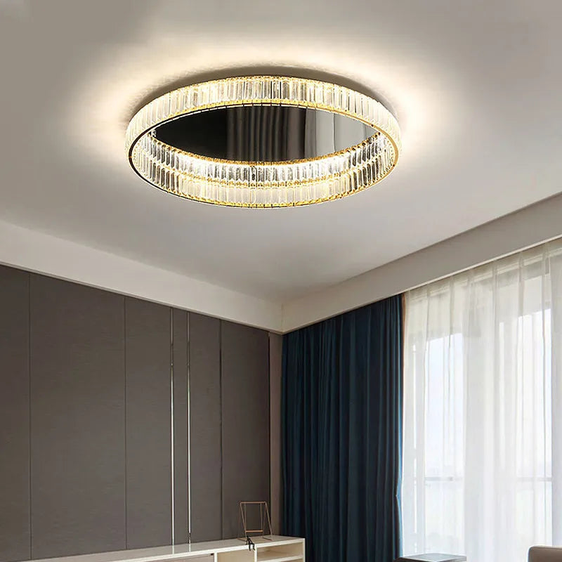 Crystal LED Ceiling Chandeliers: Modern Living Room Dining Room Pendant Lamp