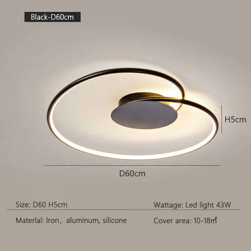 Modern LED Ceiling Lamp - Minimalist Design for Stylish Indoor Lighting