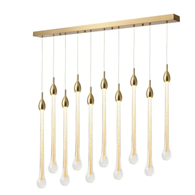 3W Round Stairs LED Chandelier: K9 Crystal, Metal Fixture, DIY Lamp for Villa