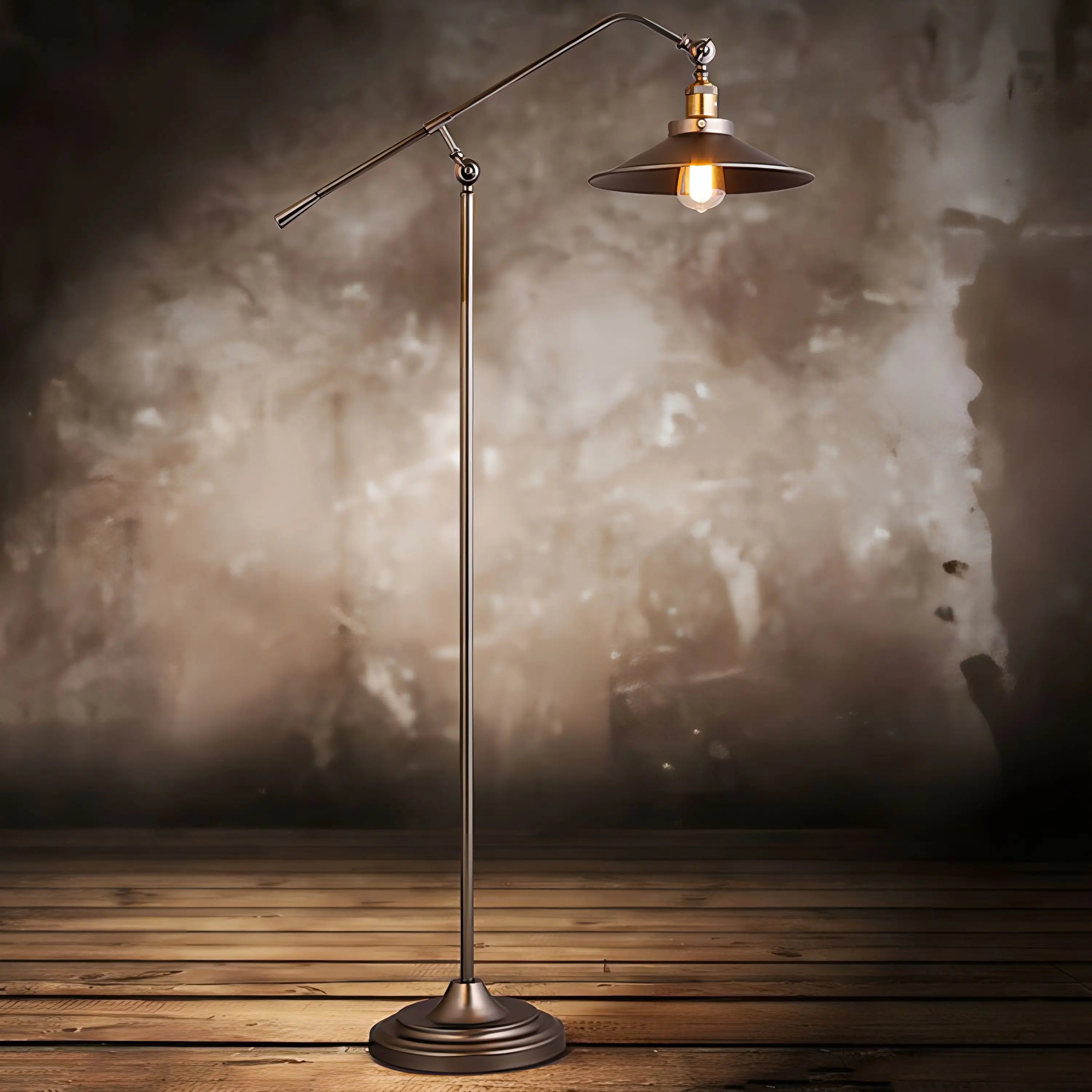 Modern Retro Metal LED Floor Lamp for Living Room Bedroom Decor