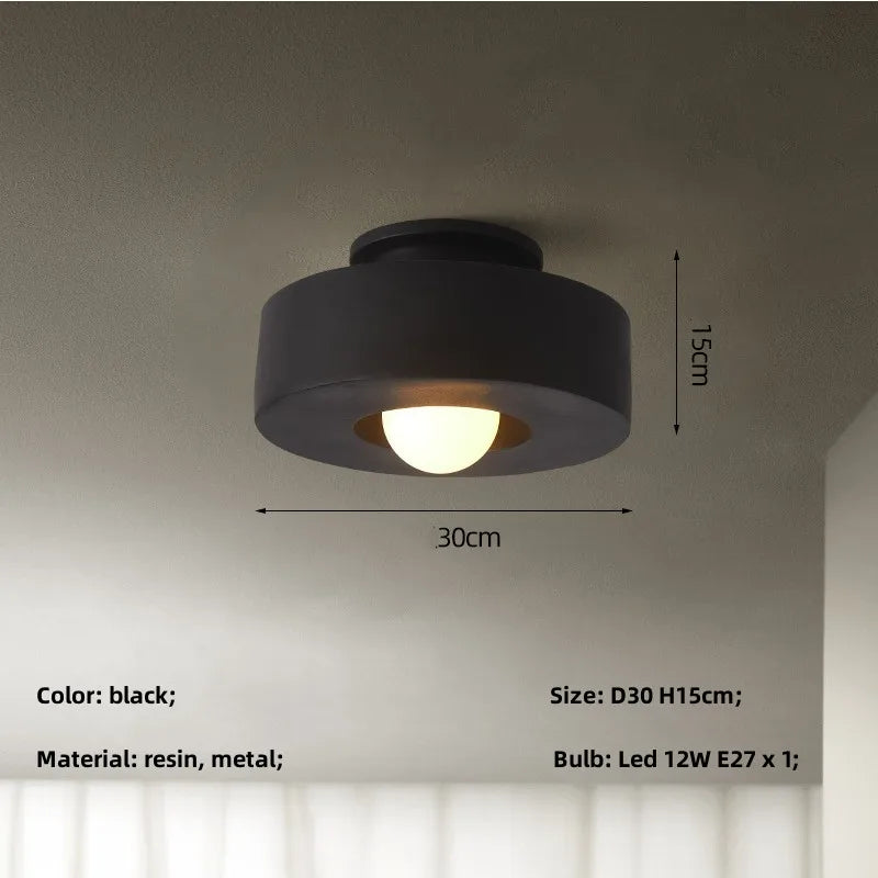 Modern Nordic Wabi Sabi Corridor Ceiling Light Fixture