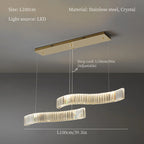 Crystal LED Chandelier for Modern Luxury Living and Dining Rooms