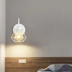 Industrial Cage Wall Lamp Vintage Retro Loft LED Sconce E27
