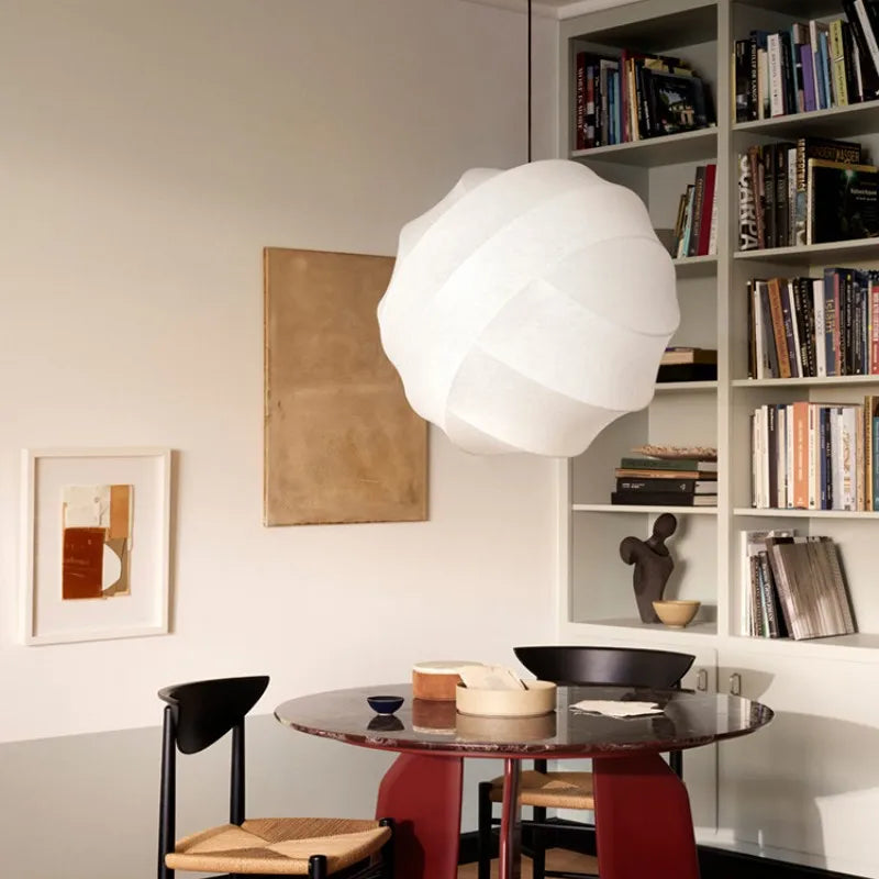 Pholc Turner Pendant Light: Silk Designer Lamp for Creative Home Decor and LED Dining Room