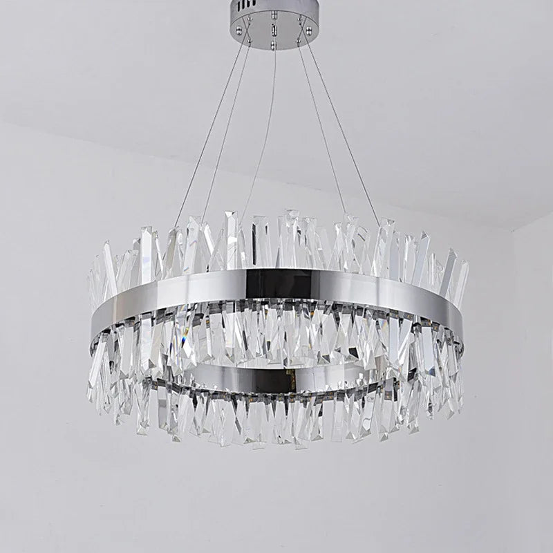 Luxury LED Crystal Chandelier for Living Room & Restaurant Décor