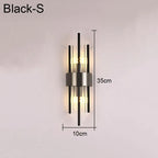 Crystal Wall Lamp: Elegant LED Indoor Lighting for Living Room, Bedroom, Hotel, and TV Background