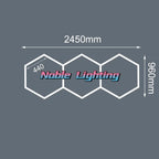 Hexagon LED Garage Ceiling Light for Auto Body Repair Workshop