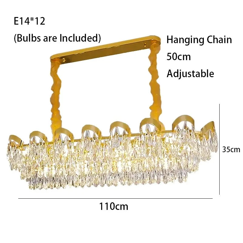 LED Sunflower Crystal Ceiling Chandelier for Home Decor and Lighting Fixture