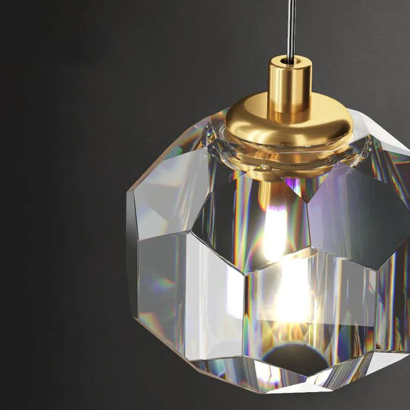 Crystal Round Chandelier: Luxury Modern Nordic Master Bedroom Pendant Lamp