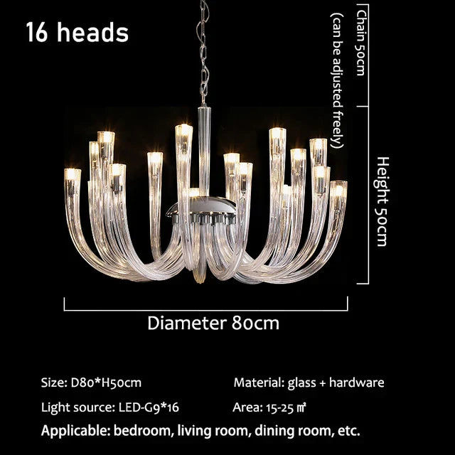 Modern Jellyfish Chandelier for Living Room, Restaurant - Designer High-end 2024 Collection