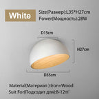 Duo Ceiling Light Kitchen Living Room Bedroom Wood Lamp Post-modern Design