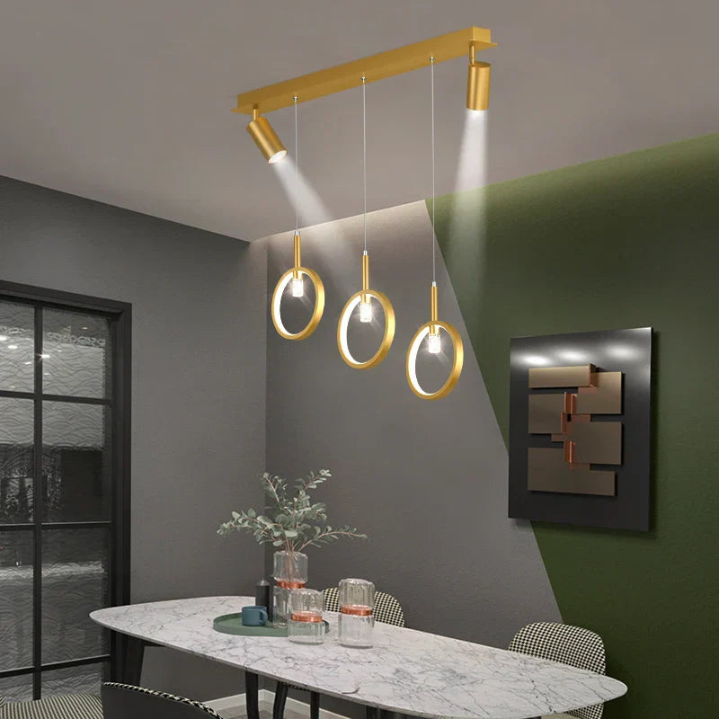 LED Dining Chandelier: Modern Pendant Light for Home Decor & Bar Counter