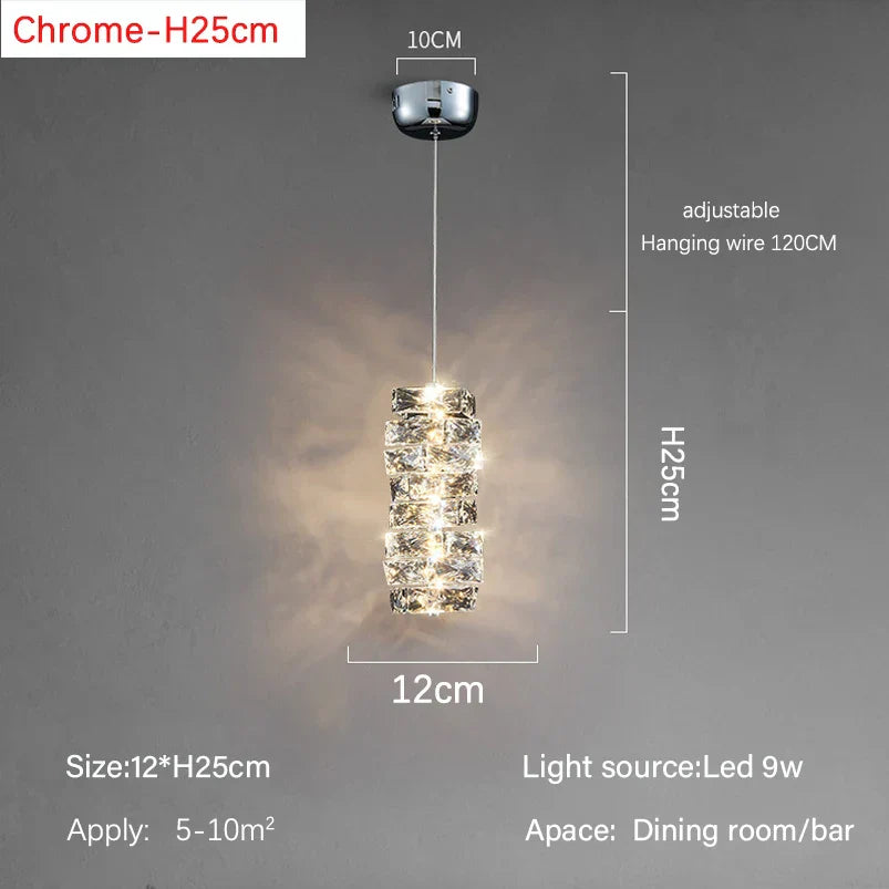 Modern Crystal LED Ceiling Chandelier for Luxury Living Room Décor
