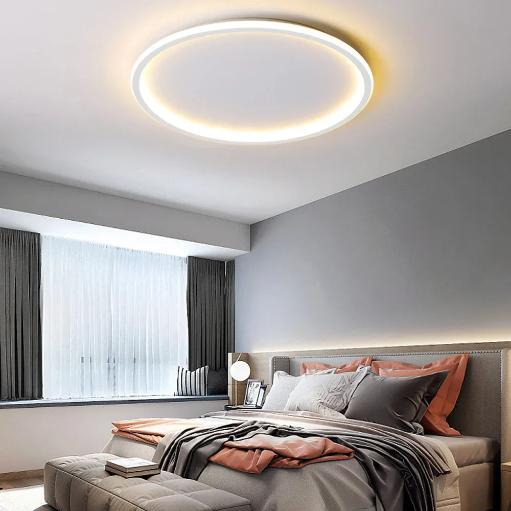 Round Nordic LED Ceiling Lamp for Modern Indoor Lighting