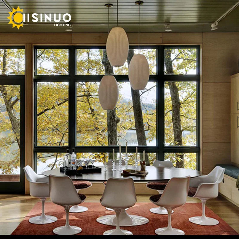 Silk Cloth Pendant Chandeliers for Dining Room, Bedroom, Kitchen Island