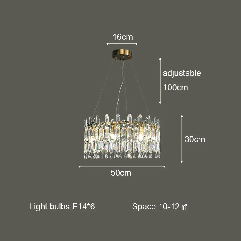 Crystal Ceiling Chandelier: Postmodern Luxury Indoor Lighting for Living Room, Dining Room & Bedroom